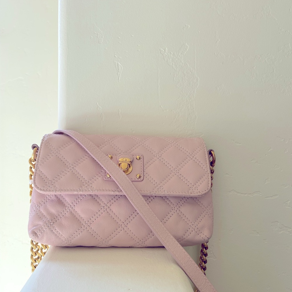 Marc Jacobs small pink leather cross-body bag in excellent condition